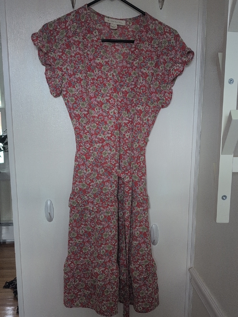 3/$10 Floral Red Midi Dress